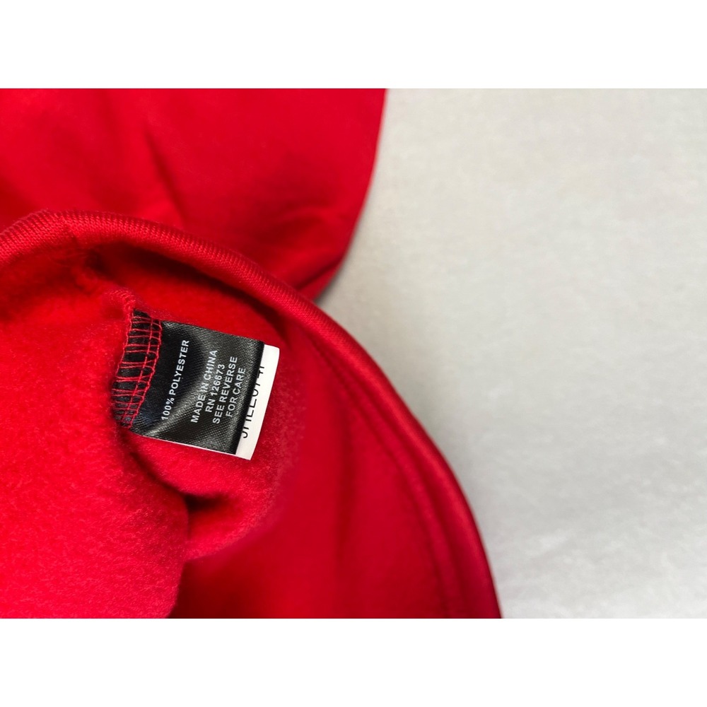 Kansas City Chiefs Hoodie Womens M Red Cropped Sweatshirt Pullover Relaxed - Picture 7 of 9